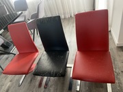 Krzesło do odnowienia 6 szt komplet skóra 