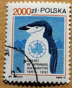 3188, * kasowany, 30 rocznica wejścia w życie Układu w sprawie Antarktyki