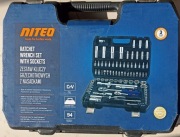 Zestaw Kluczy Nasadowych NITEO 94 el. | Stal CrV | Walizka | NOWY