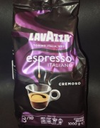kawa ziarnista lavazza espresso italiano cremoso intens 8,  waga 1 kg