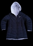 Reebok kurtka  zimowa parka czarna dwustronna, bardzo  ciepła   152  -158