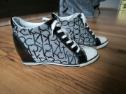 Calvin Klein Jeans Sneakersy koturn 40 Vero RE9259 Szary trampki RRP €120