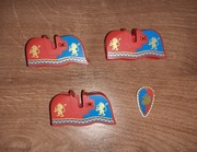 nowe elementy LEGO castle 3x kropierz / derka oraz tarcza lion knights