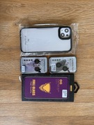 Zestaw iPhone 15 Plus szkło OG Premium, szkło na aparat, etui / case