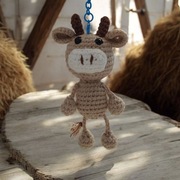 Krówka, byczek na szydełku , rękodzieło