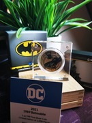 Srebrna moneta Batmobil z filmu z 1989 r 1 unja srebrna -  numer 383/2000