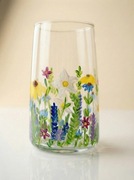 Ręcznie malowana szklanka