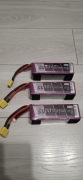 Pakiet lipo 4s 5000 mAh 3 sztuki xt90
