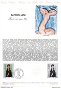 Francja - sławni malarze, Modigliani ( karnet )