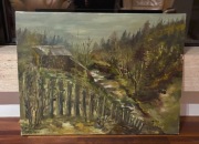 Pejzaż ręcznie malowany 60x80cm