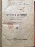 Sztylet z kryształu i inne opowiadania Leszno 1930r dodatek do gazety..