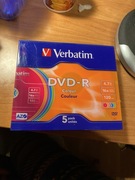 Płyta DVD+R Verbatim 4,7GB 120min 5 szt AZO