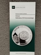 Folder do srebrnej monety Denar Bolesława III  Krzywoustego 