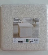 biały puf biała pufa - do siedzenia przechowywania