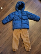 Zestaw zimowy dla chłopca rozmiar 92/98, kurtka Cool Club, spodnie Quechua