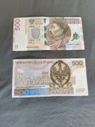 Banknot 500 zł NOWY NIE WYGIĘTY STAN IDEAŁ 
