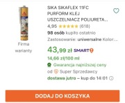 SIKA SIKAFLEX 11FC PURFORM KLEJ USZCZELNIACZ POLIURETANOWY SZARY 300 ml