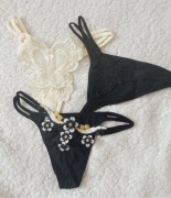 Majtki damskie Stringi r. S/M - zestaw 3 szt