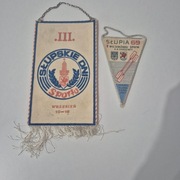 Proporczyk proporczyki Słupsk 2 sztuki 1969r