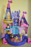 Little People Disney unikat muzyczny zamek księżniczek, karoca,interaktywny