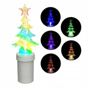Wkład LED w formie choinki 17cm multicolor + BATERIE