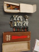 PRL świece choinkowe z żabkami,uchwytami pudełko po świecach Bielsko Biała 