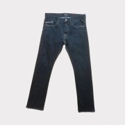 Replay W30L32 granatowe spodnie jeansowe męskie slim fit