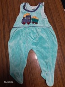 Pajacyk welurowy z traktorem rozmiar 68