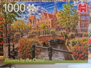 Puzzle 1000 Jumbo Flowers by the Canal