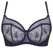 Miękki biustonosz Samanta Harriet A143 80F, połyskujący, mocny obwód