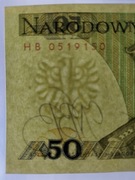 Banknot 50 złotych 1988 RADAR + gratis banderole 10-200 zł, 2014-2025r. (9)