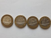 10 franków Francja -różne roczniki -4 szt.