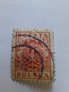 Znaczki II RP 15 halerzy orzełek kasowane