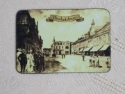 Biskupiec, Bischofsburg - stara panorama miasta - magnes na lodówkę