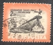 1 znaczek Polska PRL Ciechocinek 1953 r. 