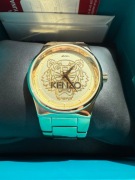 Złoty zegarek Kenzo z kolekcji Tiger, używany. 