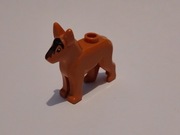 lego owczarek niemiecki pies brązowy 1szt