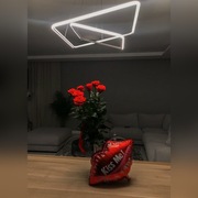 LAMPA wisząca MDECO SLIM OPRAWA LED ramki