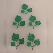 Scrapki, wycinanki. Gałązka liści średnia. DIY