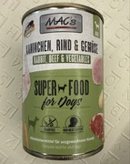 20 puszek mokrej karmy dla psa MAC’s Super Food – Rabbit, Beef & Vegetables