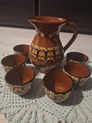 Dzbanek i 6szt filiżanek bez ucha