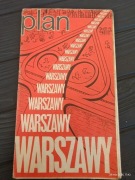 Plan Warszawy stolica mapa Warszawy 1976r PRL bdb