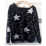 New Yorker Włochaty sweter gwiazdy r S/M/L