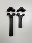 Uchwyt do lamp roboczych LED 26mm 8mm z ukrytym prowadzeniem kabla (2 szt.)