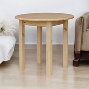 Stół stolik okrągły na wymiar drewniany do kuchni salonu kuchenny sosnowy