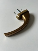 Klamka okienna balkonowa stare złoto złota  masywna 