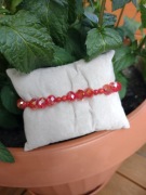 Bransoletka Koralowy Blask – koral, szkło