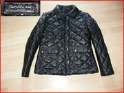 kurtka skórzana Woodlamd UK POWYSTAWOWA pikowana 46 18 ocieplana skóra 