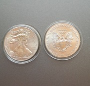 Srebrna moneta 1usd, amerykański orzeł,2014.