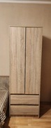 Szafa dąb sonoma mat z dwoma szufladami (180x63x55) 